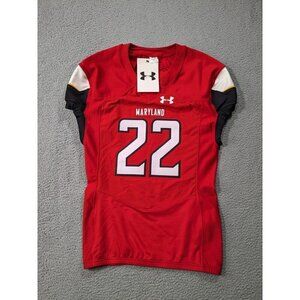 Under Armour Maryland Football Jersey Large Armourgrid Outlaw Custom Red #22